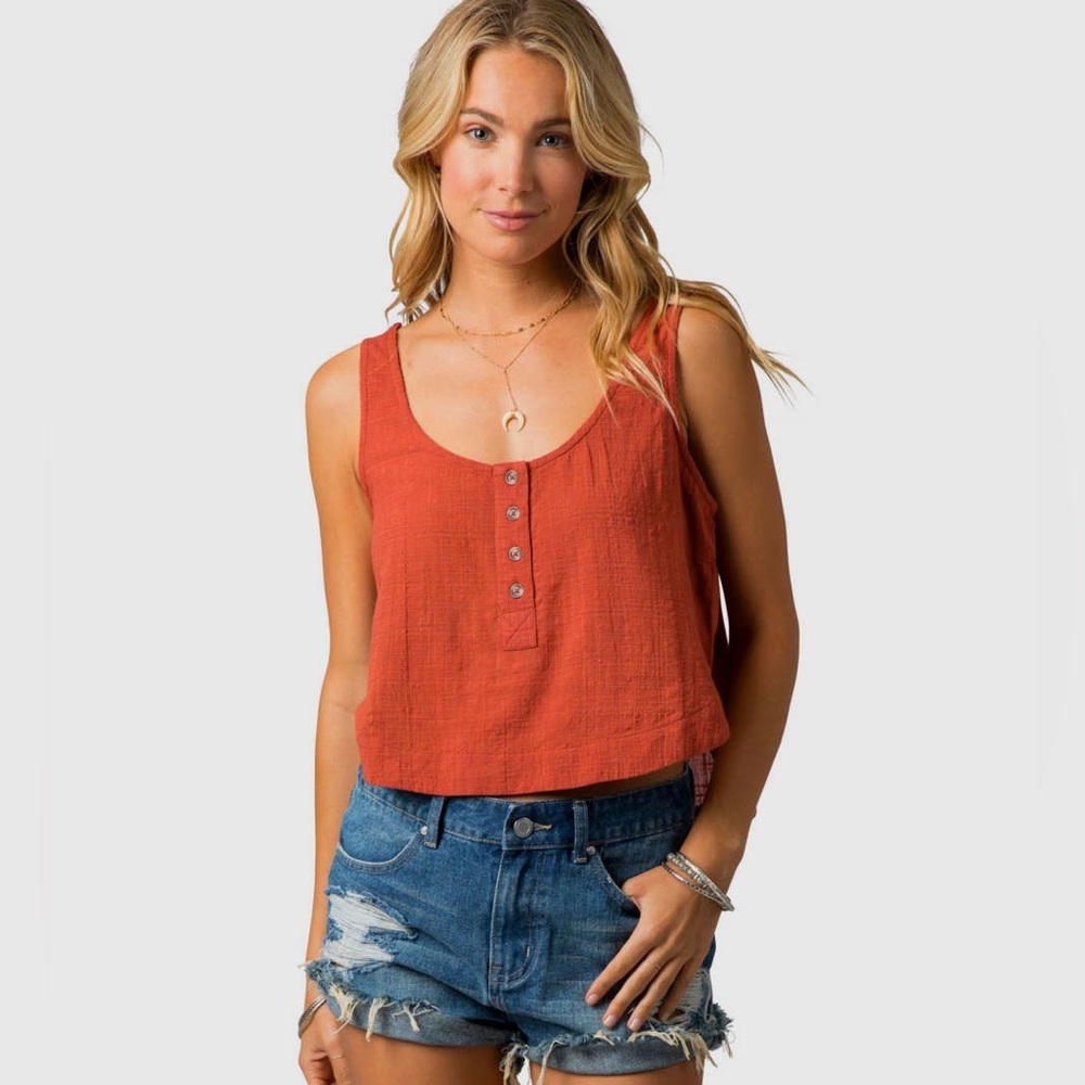 Rip Curl Koa Tank size L burnt orange